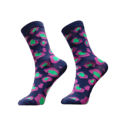 جوراب بوژ| طرح طبیعت سورمه ای