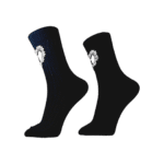 جوراب بوژ|طرح قلب نگین دار مشکی